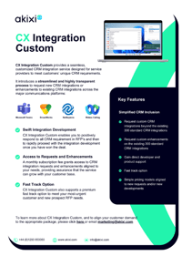 CX Integration Custom - Sales Brochure thumbnail